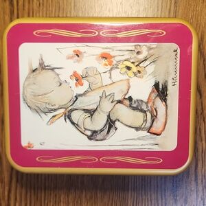 Random Buttons In an M.J Hummel 1996 Collector's Edition Metal Tin
